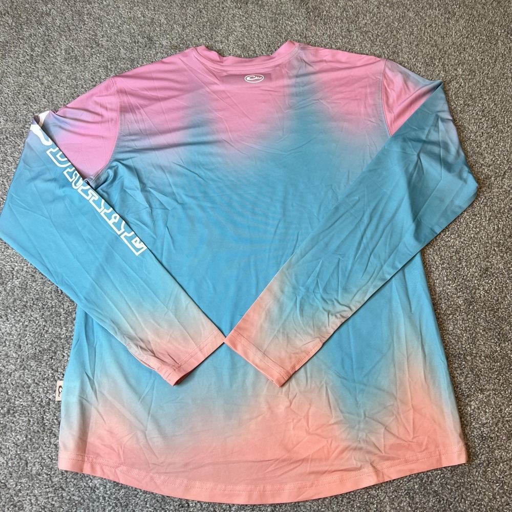Drake Shirt Mens Small Long Sleeve Fishing Performance Lightweight Ombre - Picture 6 of 11